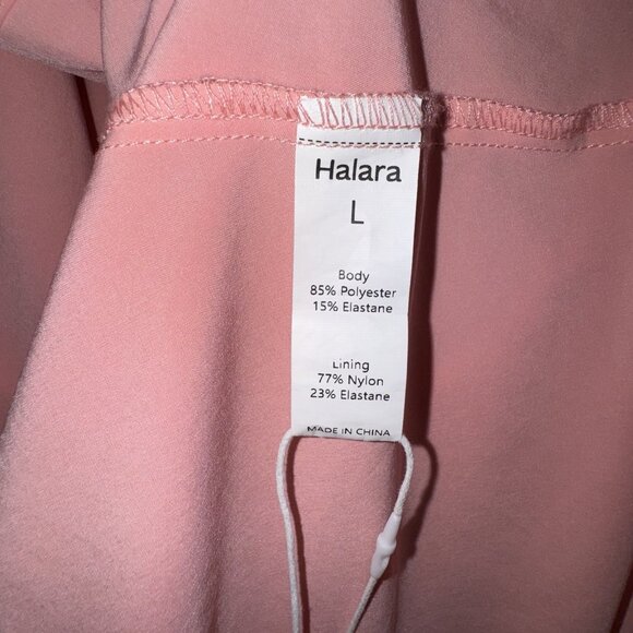 Halara Breezeful Racerback Quick Dry Casual Midi Dress Pockets Women’s L Hi Low - Picture 10 of 12